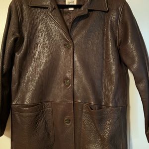 Gorgeous Vacco brown leather jacket